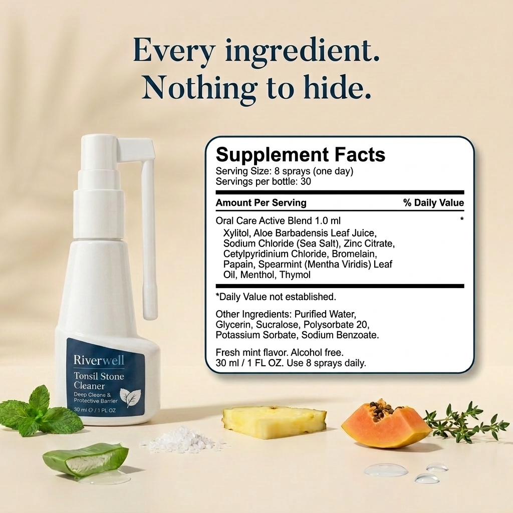 Tonsil Stone Spray - Reach & Clean Hidden Bacteria