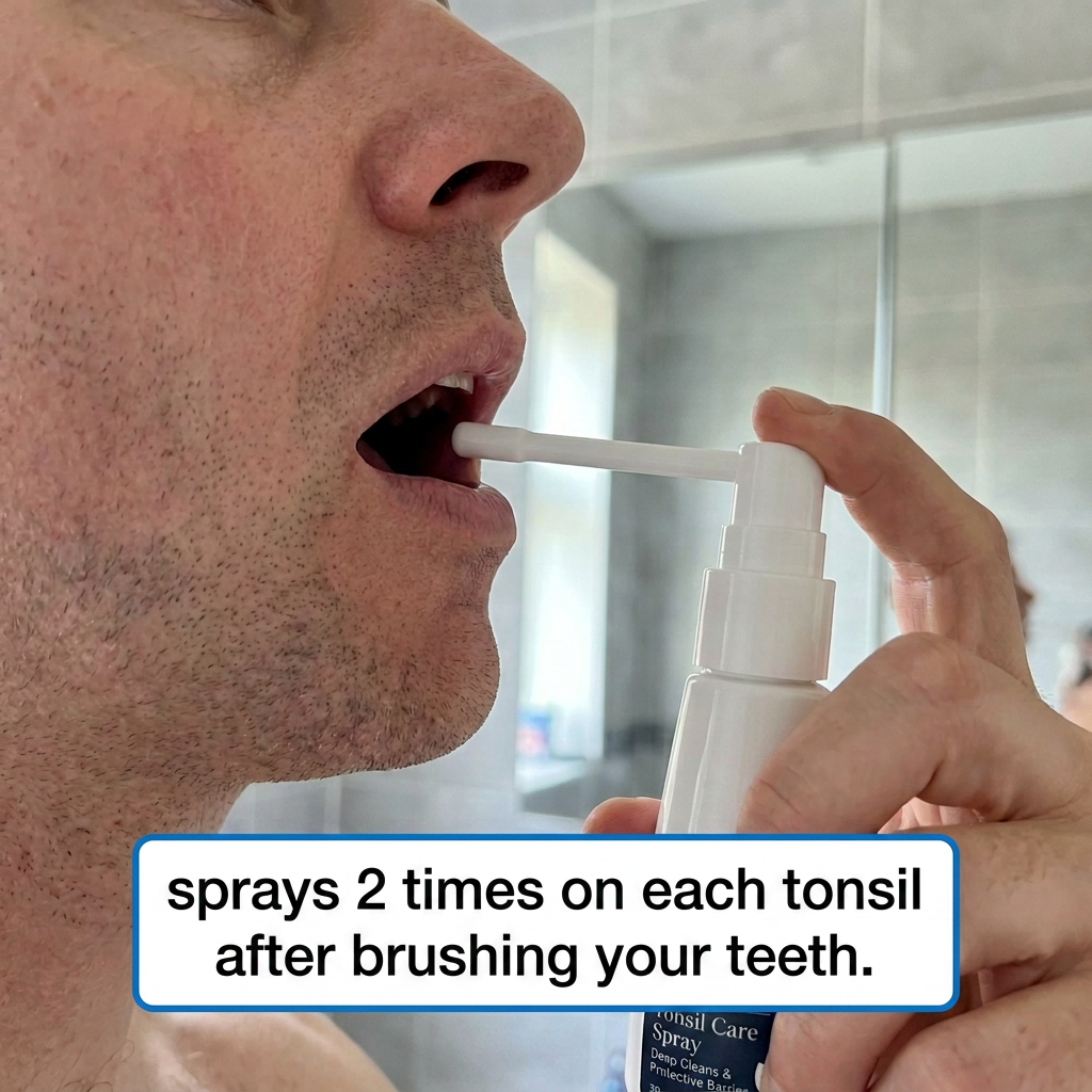 Tonsil Stone Spray - Reach & Clean Hidden Bacteria