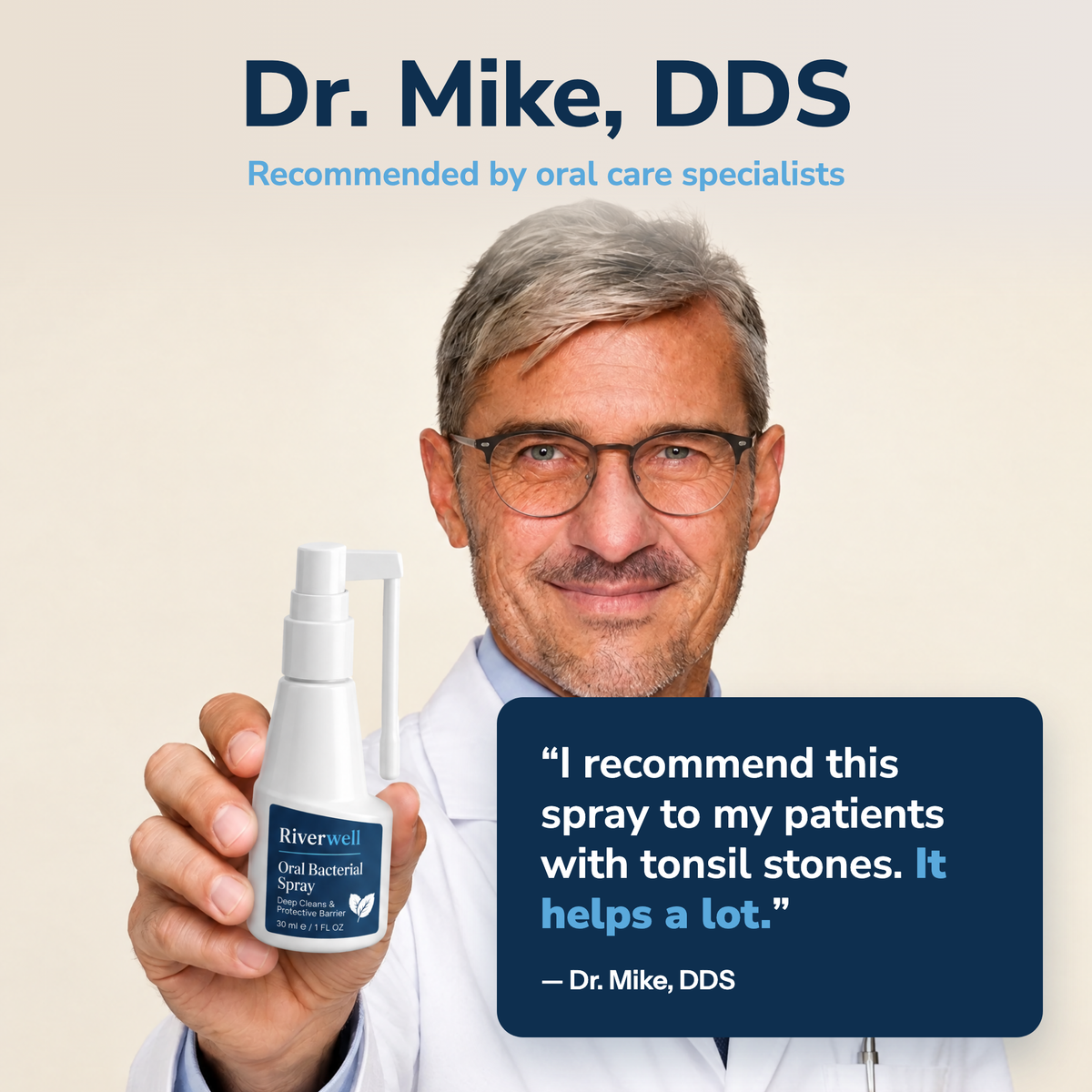 Tonsil Stone Spray - Reach & Clean Hidden Bacteria - KB
